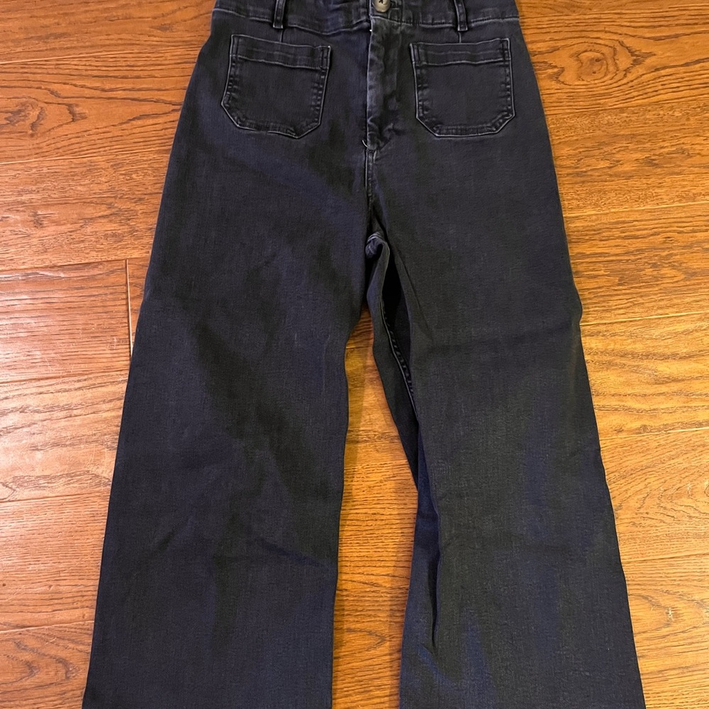 Pilcro Black Flare & Wide Leg Jeans